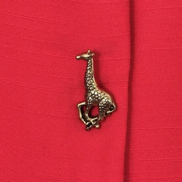 VTG 90s Melissa Harper Shirt Vest 8T Safari Elephant Gold Button Office Business - Picture 7 of 16